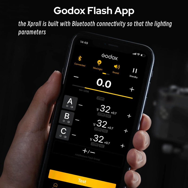 Godox XProII-F XProII F TTL Wireless Flash Trigger for Fujifilm, Support 1/8000s HSS, TTL Autoflash, Manual Flash, TCM Function, 5 Delicated Group Button, Large LCD Display, Smart APP Control