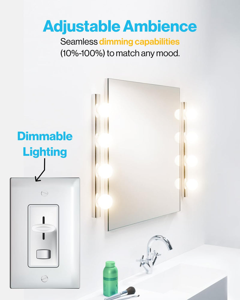 Sunco 8 Pack G25 LED Light Bulbs Globe Bathroom Light Bulb, 450 LM, 4000K Cool White, 6W (40W Equivalent), Dimmable, Mirror Vanity Decorative Bulb, E26 Base, UL 8 Count (Pack of 1)