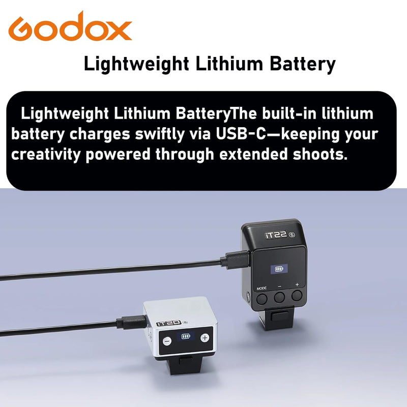 Godox iT22F TTL Mini Flash for Fujifilm Cameras, Compact On-Camera Speedlite IT22F for Fuji