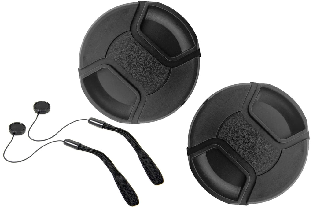 49mm Lens Cap Cover Compatible for Canon EOS M50 EF-M 15-45mm f/3.5-6.3 is STM Lens,for EOS M200 M50 M5 M6 Mark II M100 Camera HUIPUXIANG [2 Pack]