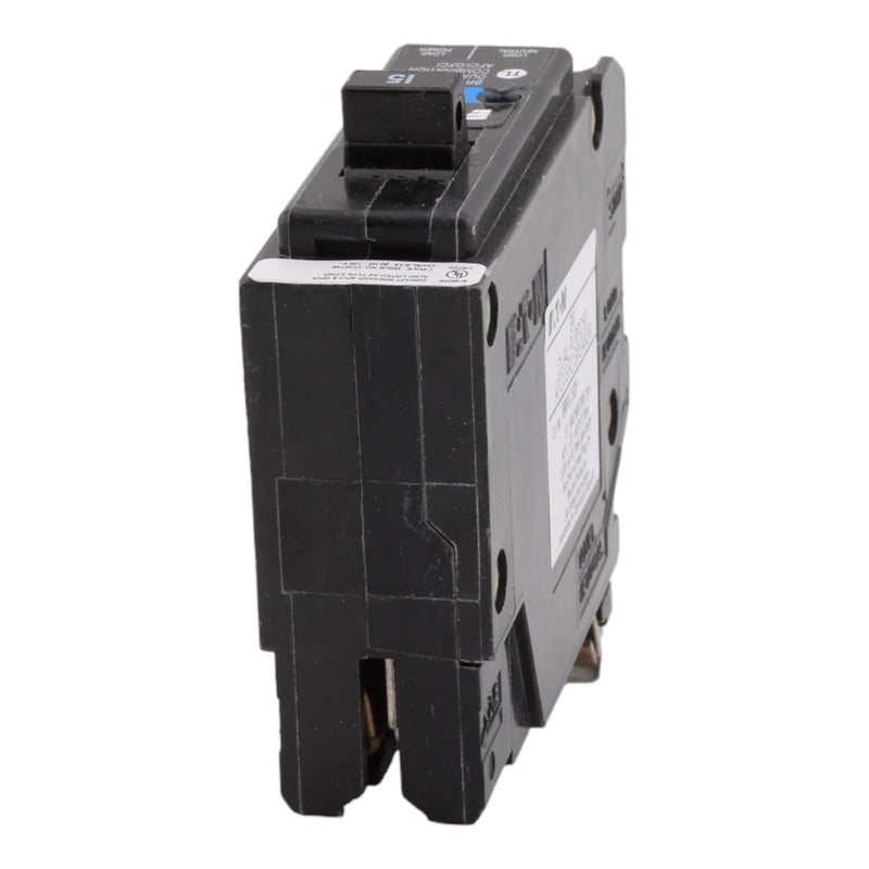 CUTLER-HAMMER BRP115DF 15 Amp Single Pole Dual Function Circuit Breaker - AFCI/GFCI Protection, 120 Volt, Plug-On Neutral, UL Listed (1)