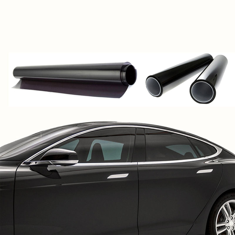 Mkbrother® Car Window Tint Film - 5% 20% 35% 50% VLT Options, UV & Heat Blocking, Scratch Resistant, Professtional Grade Privacy Tint for Auto & Home Windows 24in x 15ft 20%vlt