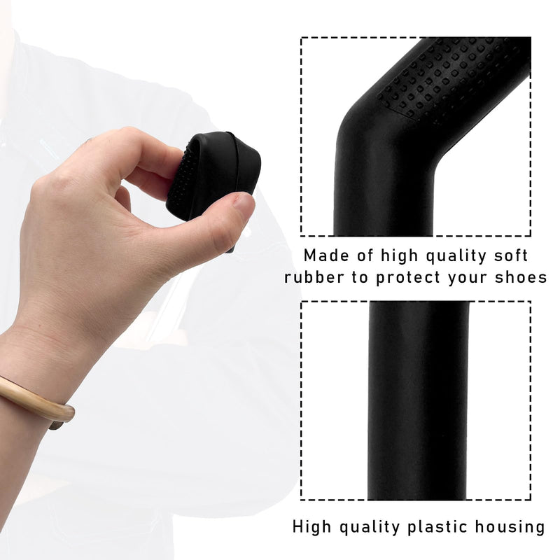 2 PCS Motorcycle Gear Shift Lever Shoe Protector, Motorbike Rubber Anti Slip Shifter Cover, Universal Shift Lever Pedal Cover, Motorcycle Accessories for Dirt Bikes ATVs (Black) Black