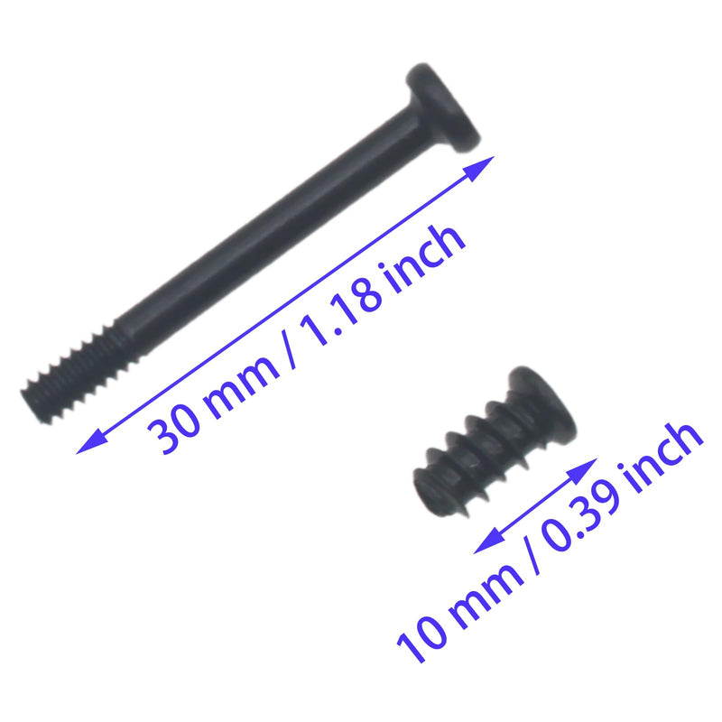 60 PCS Case Fan Long Short Screws Kit #6-32 x 30 MM and M5x10 MM Computer Chassis Fan Components Black Radiator Fan Screws for Computer Case Fan Mount