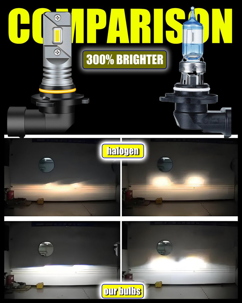 Dodge RAM 1500 2500 3500 High Low Beam Light Bulbs 2009 2010 2011 2012 2013 2014 2015 2016 2017 2018 2019 2020 2021 2022 2023, 6000K White Super Bright, Plug n Play, Pack of 4 DODGE RAM 1500/2500/3500(2009-2023)4pcs