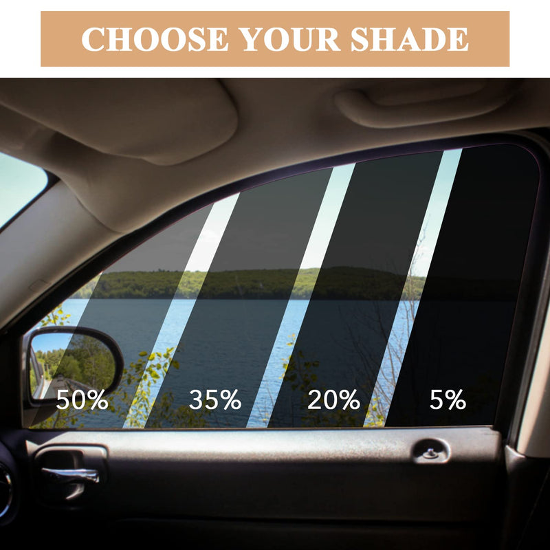 TRUE LINE Automotive Car Window Tint Film Roll for Cars 99% UV Rejection 1PLY 35% - 38" Wide x 10' Long 38'' Wide 10' Long 35%