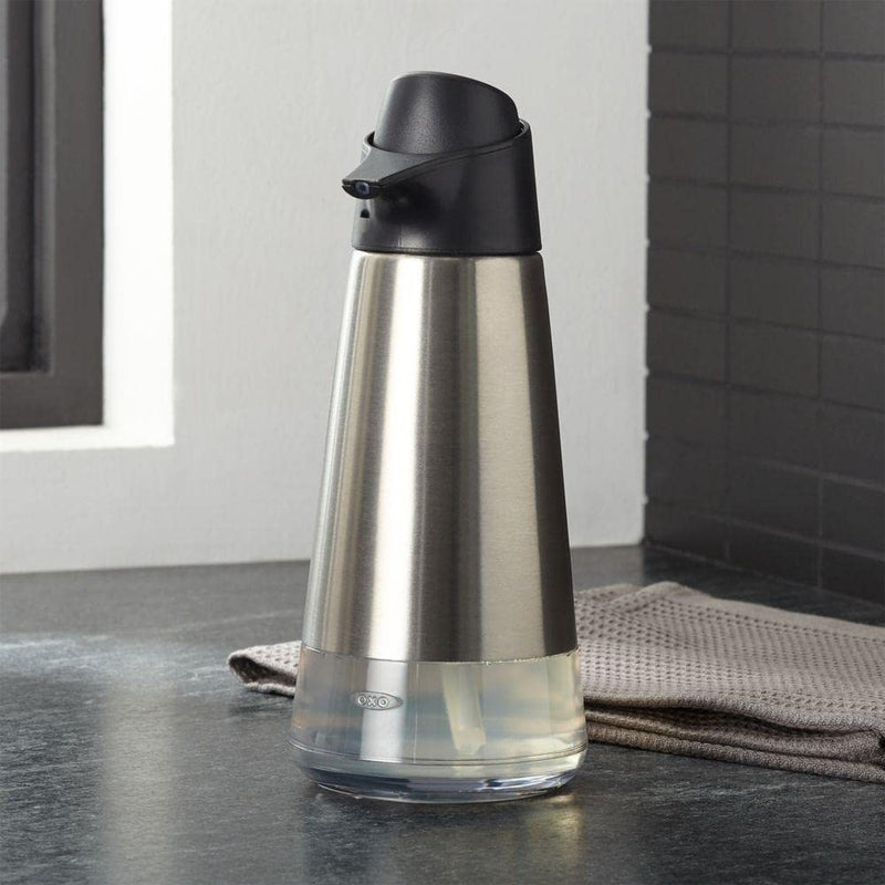 OXO Good Grips Stainless Steel Easy Press Soap Dispenser Press Dispenser