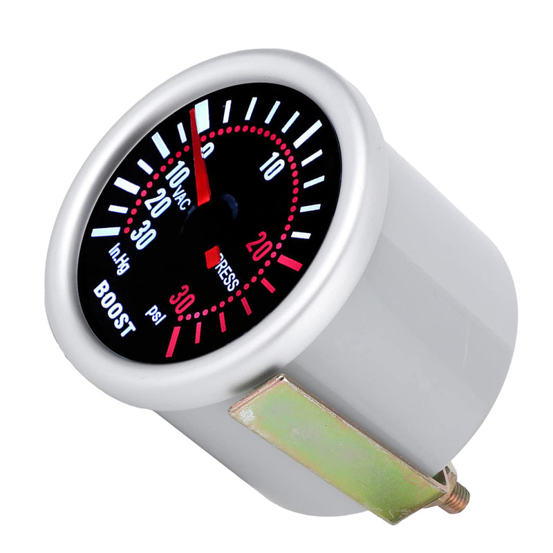 2 Turbo Boost Gauge Kit, 12V High Accuracy Auto Car Turbo Pressure Meter, -30 to +30PSI Pointer for Vehicle Performance Monitoring