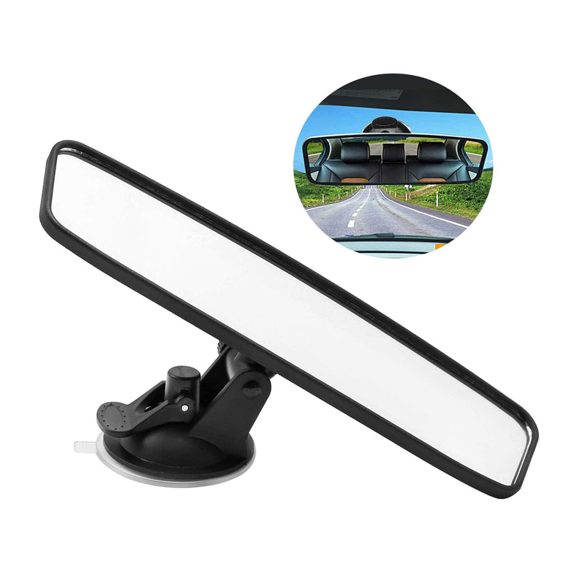 Rear View Mirror, Adjustable Car Interior Rear View Mirror Car Seat Child Safety Mirror for Universal Cars Trucks SUV-9.64 x 2.6 inch (White) White