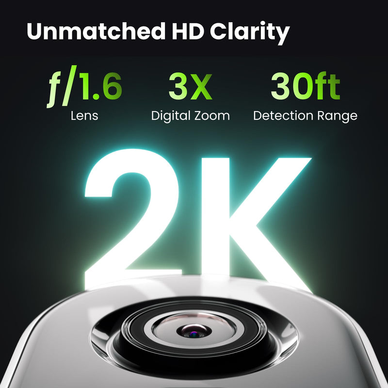 Security Cameras Wireless Outdoor, 2K Outside Camera for Home Security, Battery Camera, Magnetic Mount, AI Detection, Color Night Vision, Spotlight, Waterproof, 2.4GHz WiFi, Cloud & SD Storage 2K-2 Pack