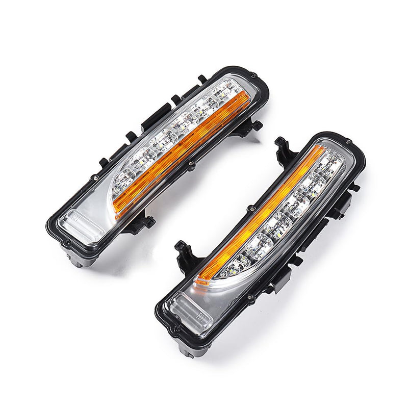 Astra Depot 2PCS LH & RH LED SUV Fog Lamp Light DRL Compatible for Ford Edge 2011-2014 Turn Signal Daytime Running Light