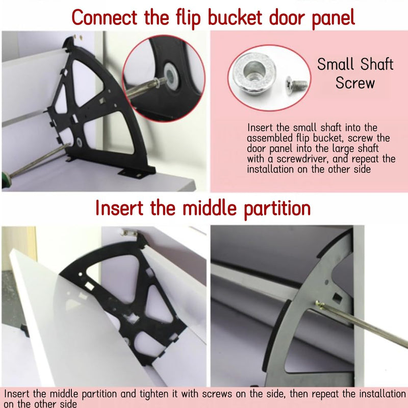 Haofy 4Pcs/Set Home Furniture Hinge Shoes Drawer Cabinet Flip Replacement Plate Frame Turning Rack Accessory