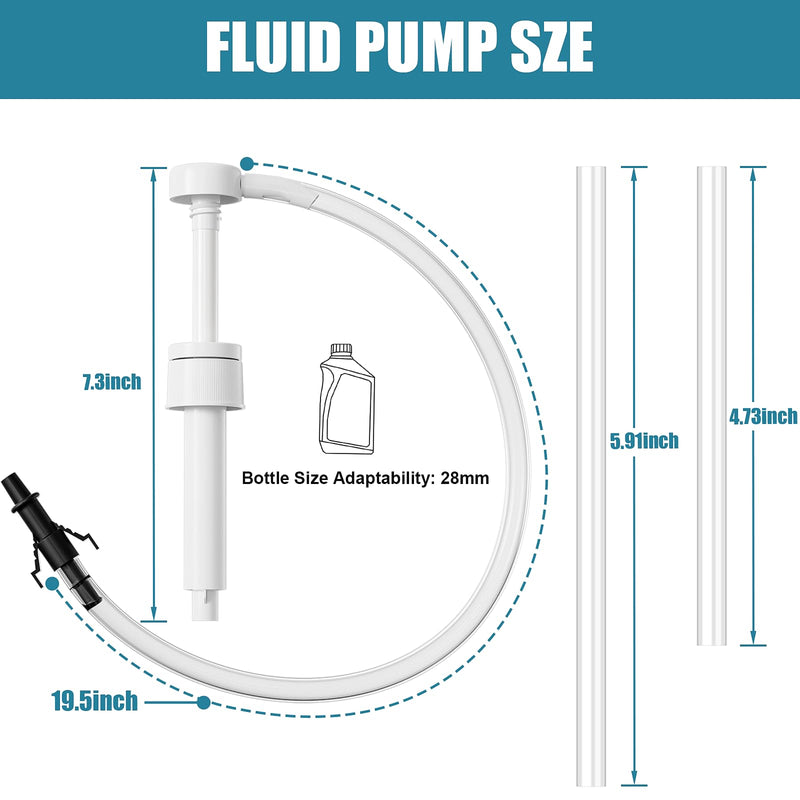 Fluid Pump for Standard Quart Bottles - 8cc Per Pump Stroke，transmission fluid pump ，Transmission Fluid Pump with 3rd Hand Adapter，Transfer Gear Oil，Differential & Transmission Fluid (1Pack-28mm) (1) 1pcs