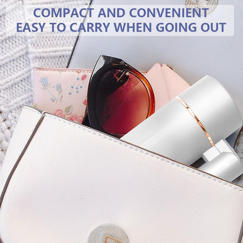 Hair Dryer Travel, Foldable Hair Dryer, Ionic Hairdryer Lightweight with 2 Heat and Cool Button, Silent Hairdryers for Women with 1 Concentrator, Small Hair Blow Dryer for Women White