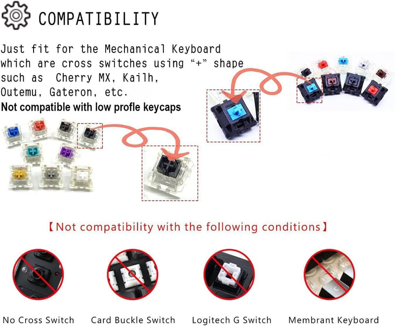 4Keys Cute Pixel Rabbit Keycap Custom Transparent Personalised Cartoon DIY Supplement Keycaps for Cherry MX Switch Mechanical Keyboard Transparent Rabbit