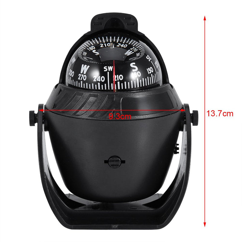Digital Marine Compass,Outdoor Compass High Precision Led Light Pivoting Compass Navigation Electronic Navigation Compass for Car Boat Marine Ejoyous Compass Richie Compass for Boat