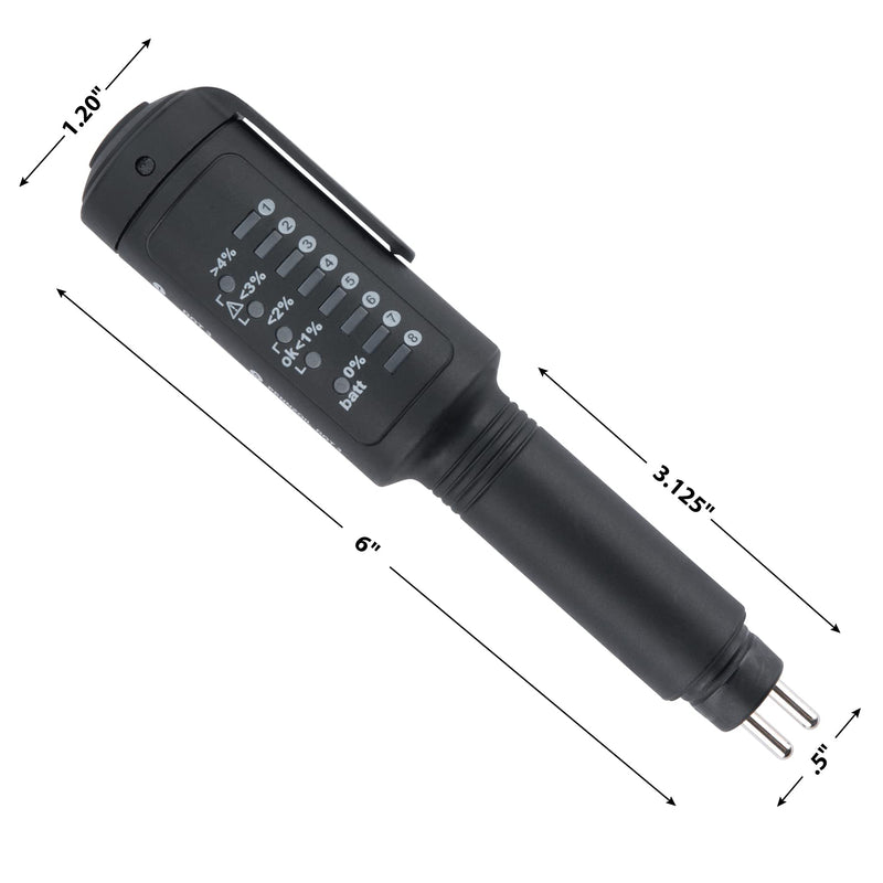 Performance Tool W182 Universal Brake Fluid Tester - Quickly Test Brake Fluid Quality and Safety for Your Vehicle's Performance