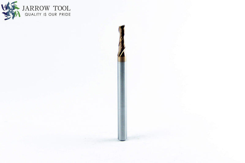 Square End Carbide Mill Set (Pack of 5) - 1/8 End Mill for Alloy Steels/Hardened Metals – 2 Flute TiAlN Coated Square Nose Milling Set for CNC Machine Milling Tools 1/8 in