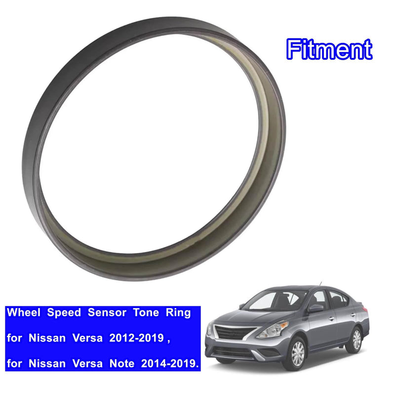 Wheel Speed Sensor Tone Ring Compatible with Nissan Versa 2012-2019,Abs Sensor-Rotor Antiskid Rear Replace 47950-1HA0A 479501HA0A