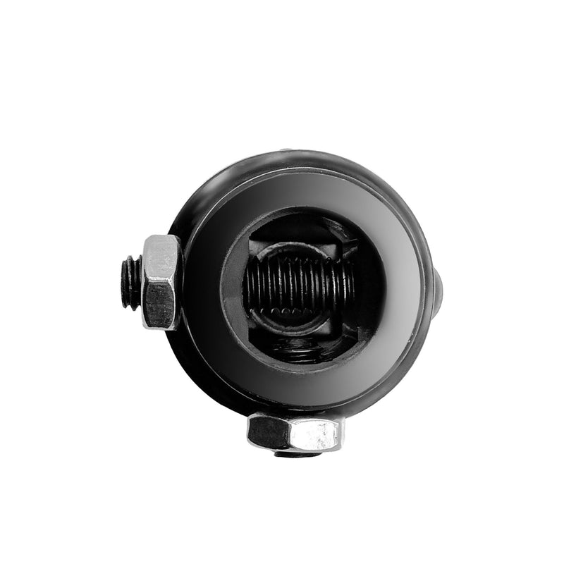 U Joint 3/4" DD x 3/4" DD Black Universal Steering Shaft Coupler with 3/4" DD x 3/4" DD Column 1