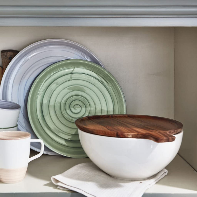 Villeroy & Boch Artesano Original Wood Cover for Vegetable Bowl, 9.5 in, Holz - Akazie, Brown