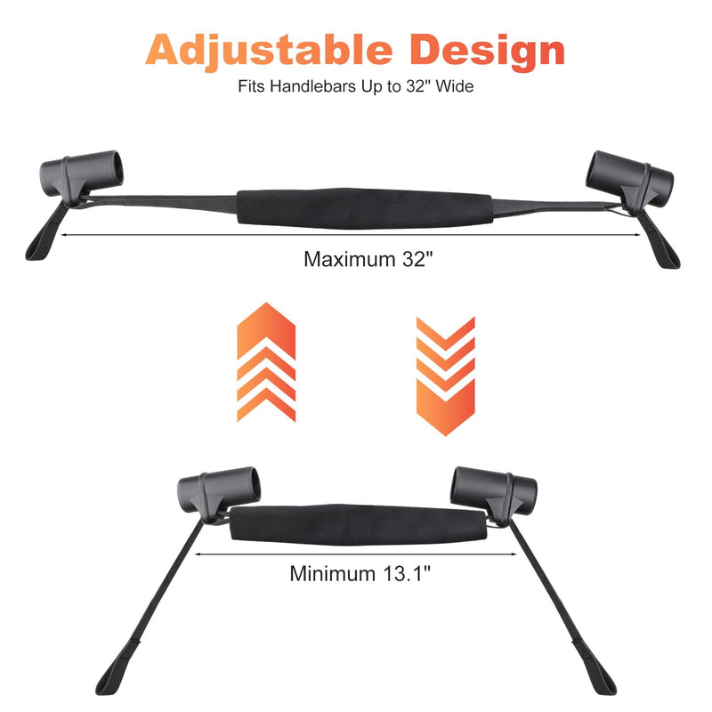 Motorcycle Handlebar Straps for 32" Handlebars, Motorcycle Handlebar Tie Down Straps for Mopeds, Scooters, Bikes with Fairing, Handlebar Straps for Hauling Bike
