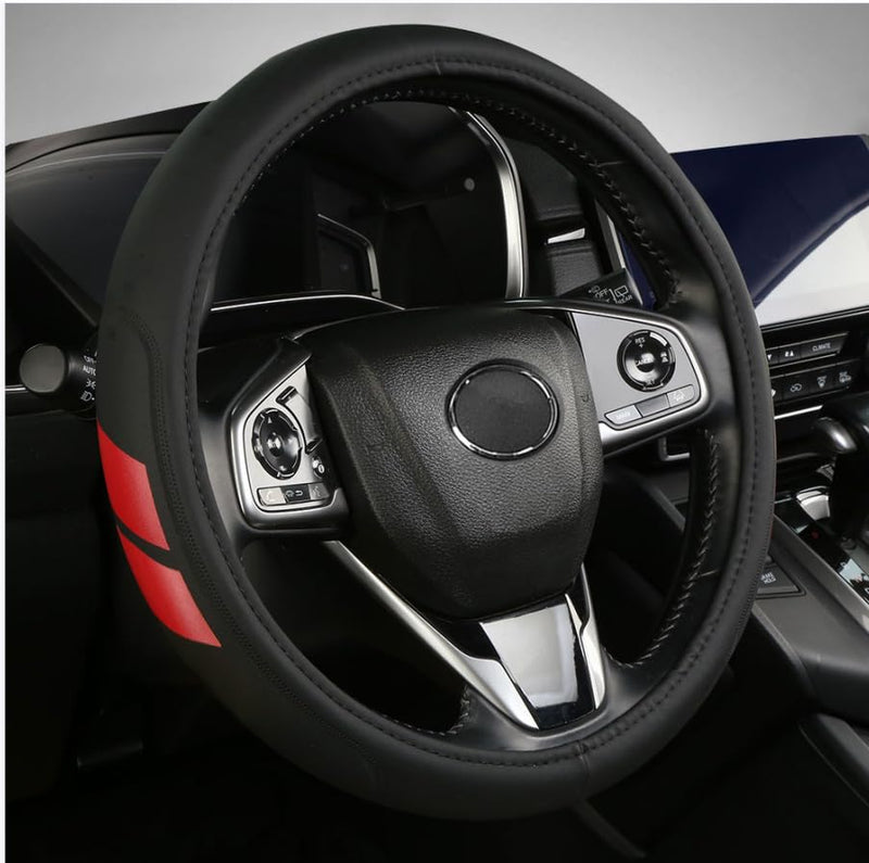 Microfiber Leather Steering Wheel Cover Compatible with Dodge Challenger Charger Durango Avenger Ram COVER-fit-hond