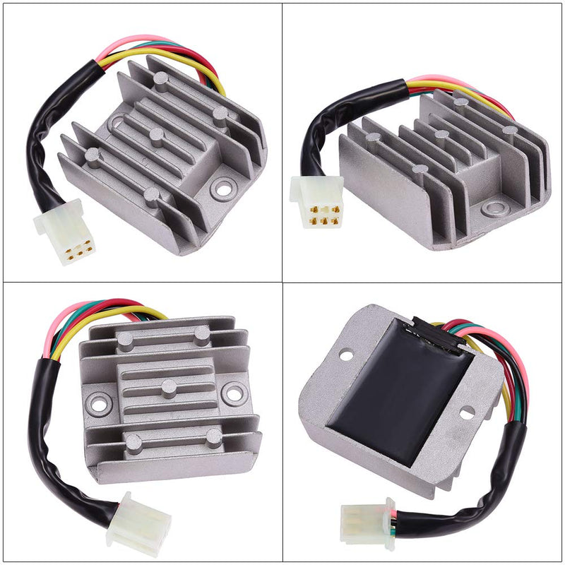 Ignition Coil 6 Pin CDI Voltage Regulator Rectifier Solenoid Relay Kit for 150cc 200cc 250cc Engine Chinese ATV Quad