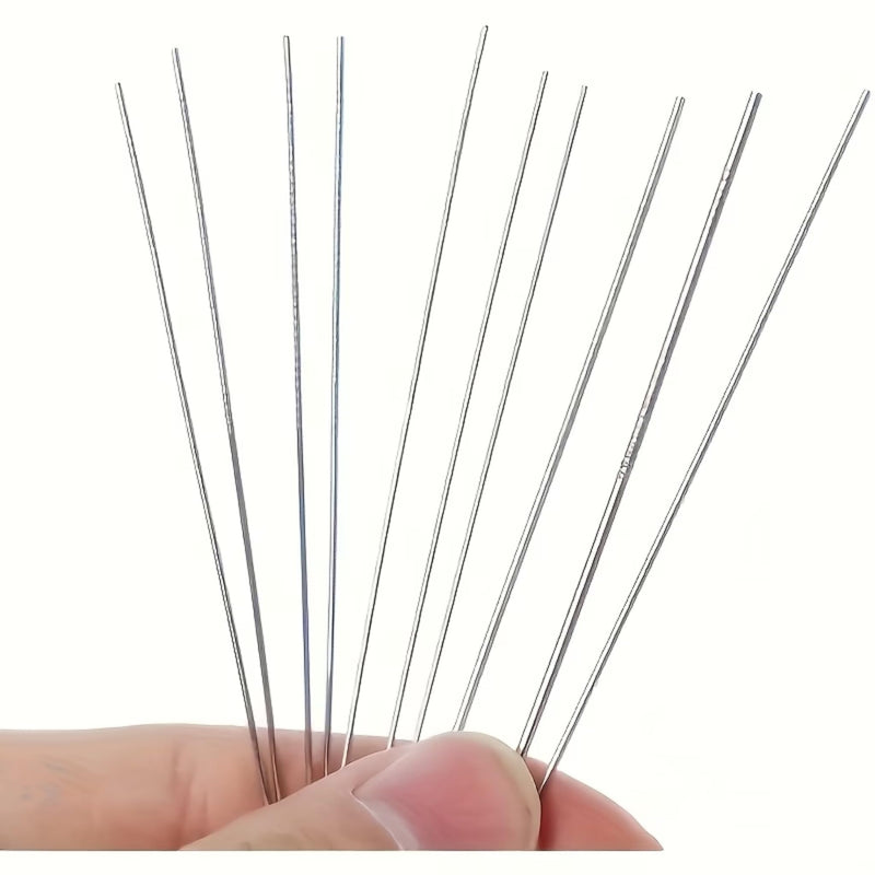 Shower Head Cleaning Pins Set, 10 Different Sizes Stainless Steel Unclogging Needles, Tiny Holes Cleaner Tool Kit for Clogged Shower Nozzles, Sink & Small Orifice Cleaning
