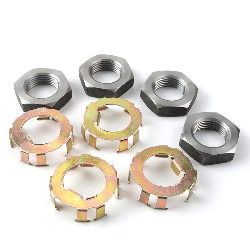 New Trailer Wheel Spindle Nut Retainer For 2 to 8K Dexter 6-190 6-191, 4 nuts & 4 retainers