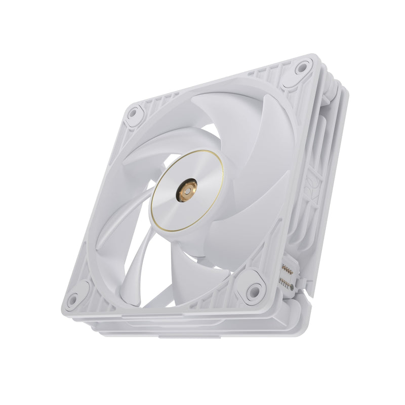 ASUS ProArt PF120 120mm PWM Fan White Edition, 3000RPM, High Airflow/Static Pressure, Daisy-Chain Design 1x 120mm|3000RPM|White