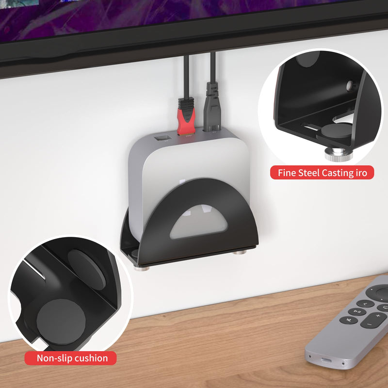Adjustable TV Box Wall Mount Metal Wall Mount for A-pple TV, Router and Other Media Players