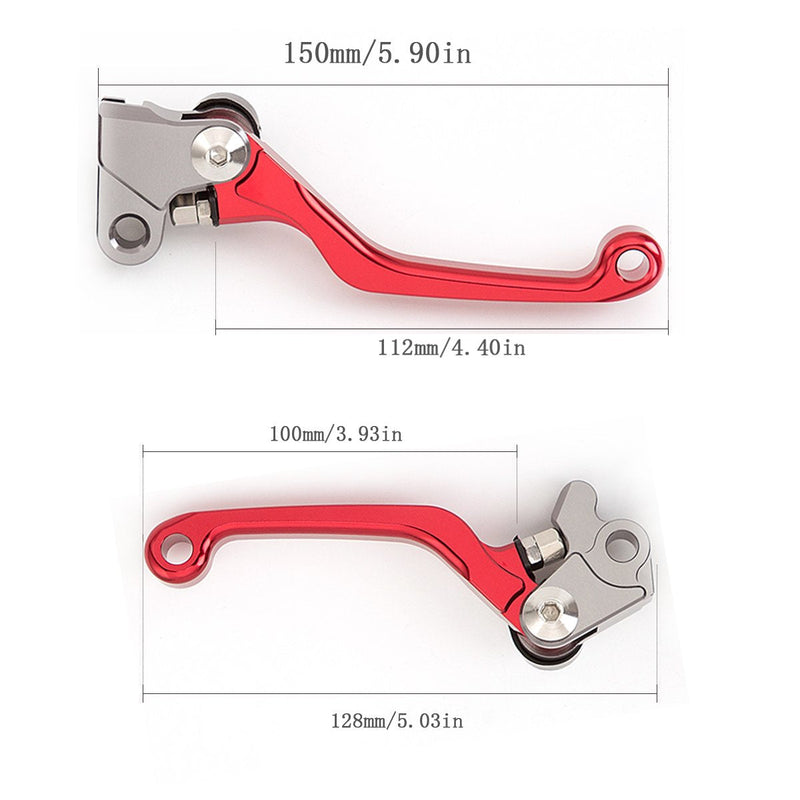 Dirt Bike Clutch Brake Pivot Levers for CRF125F CRF 125 F 125FB 2020 2021 2022 2023 2024 2025 Foldable CNC Red CRF125F 2020-2023