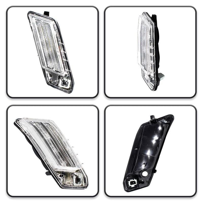 LED DRL Daytime Running Light Lamp Fit for Volvo XC60 2010 2011 2012 2013 | Plastic | with bulbs | Volvo XC60 accessories,Replace for VO2521112 31290874(Right Side) Right Side