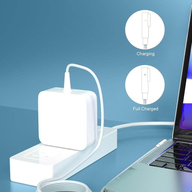 60W L-Tip Charger Compatible with Mac Book Pro 13" Before Mid 2012 | MagSafe 1 Charger Power Adapter for old Ma Book Pro 13" A1278 A1181 A1342 A1370 A1369 Before Mid 2012 Models