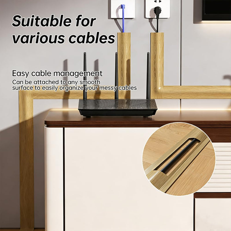 Floor Cord Cover Self Adhesive Cord Hider 3.5FT Cable Management Prevent Cable Trips for Offices Exhibitions Gyms(1.8 in Wide) White