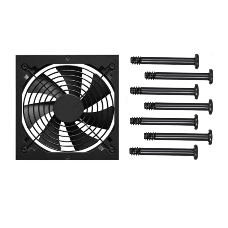 60pcs Fan Mounting Screw Radiator Water-Cooled Exhaust Fixing Black Long Screw(32x35mm) 32x35mm