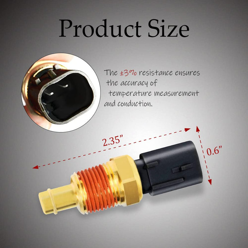 HAOBO Engine Coolant Temperature Sensor, Water Temperature Sensor, Coolant Temp Sensors 5149077AB Compatible with Dodge Charger Durango Ram 1500 2500 3500 Jeep Wrangler Chrysler Town & Country