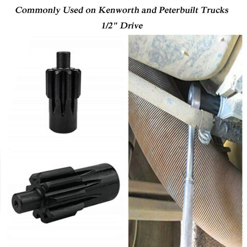 Engine Barring/Turning Tool for Paccar - MX 13 MX 11 Engines Peterbilt and Kenworth T880 Trucks，1903018 ALT. Replaces 1453158PE 1453158，1/2" Drive Flywheel Crank Turning Tool