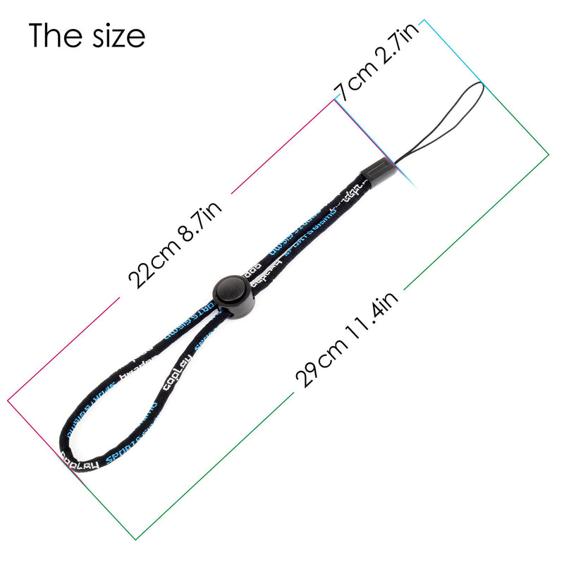 5-Pack Adjustable Hand Wrist Strap Lanyard for Camera | Durable Thick Cord Wristlet for GoPro, Phone, USB Flash Drive, Keychain, Flashlight