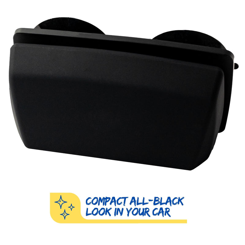 EZ Pass Cover + Holder with Super-Strong Suction Cups. Compact All-Black Look Inside & Outside Your Windshield for Your E-Z Pass and I-Pass