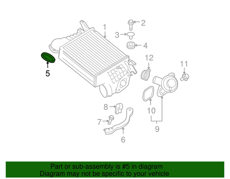 Subaru Air Intake Duct Gasket - 14497AA010