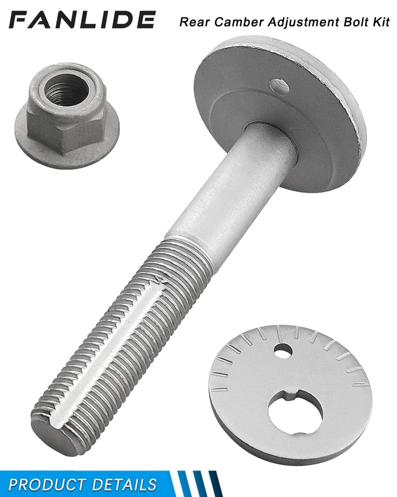 Rear Camber Adjustment Eccentric Bolt Kit DG9Z-5K978-A 7T4Z-5K751-A W716343-S440, Compatible with Ford Edge Fusion Mustang and Lincoln MKX MKZ