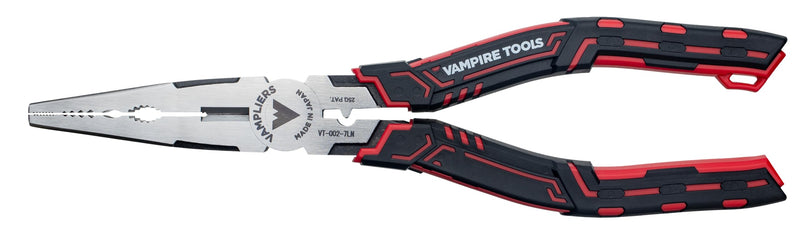 VAMPLIERS CAIMAN 7.5" Stripped Screw Extractor Needle Nose Pliers. Made in Japan. Multipurpose Long Nose Screw Removal Plier with Wire Cutter & Crimper NEW 7.5" Long Nose Plier