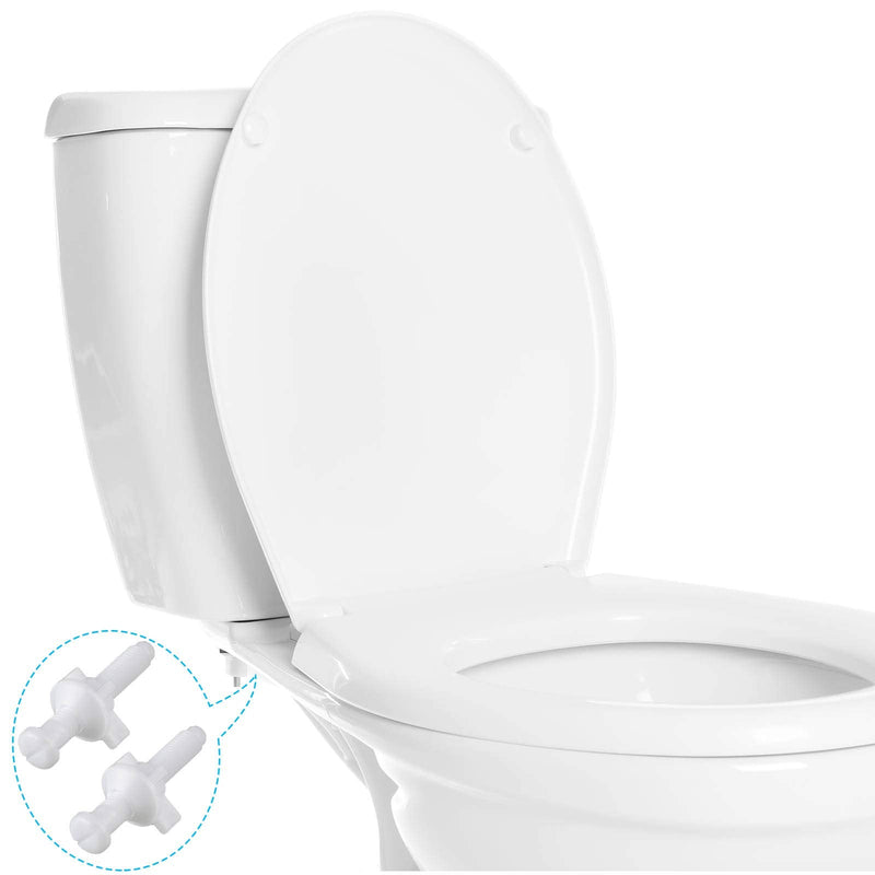 Jetec 32 Pieces Toilet Seat Screws Replacement Kit Plastic Bolts with Plastic Nuts and Washers Parts Kit for Fixing the Top Toilet Seat, White 1