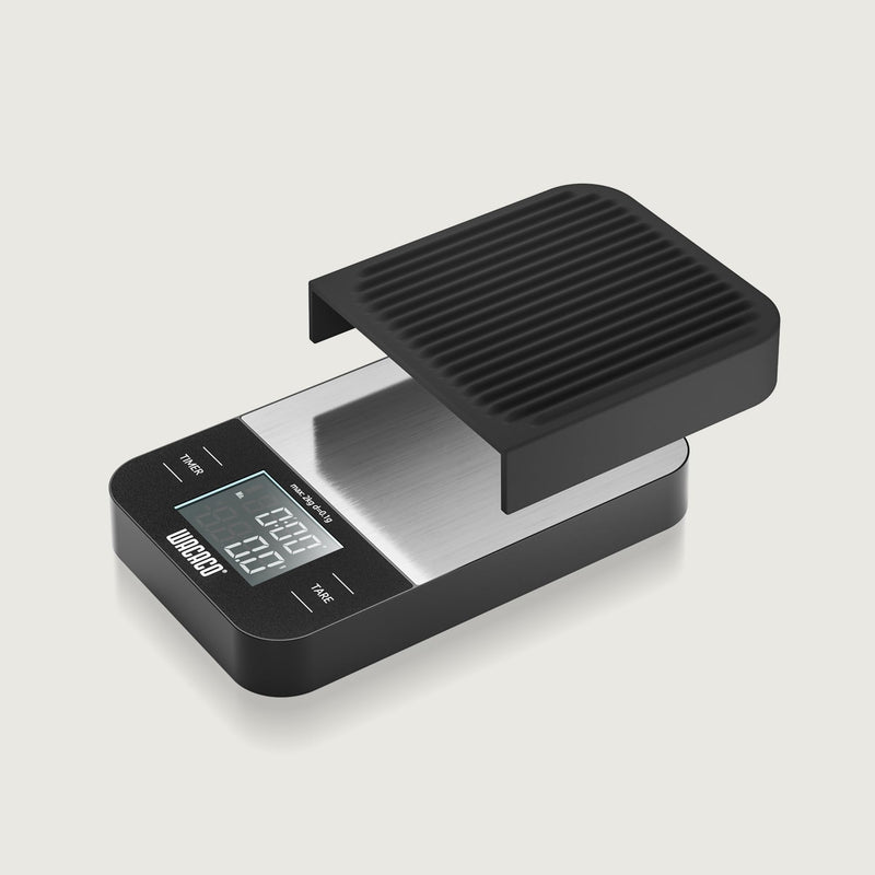 WACACO Exagram Coffee Scale with Timer, 0.1 g/0.0035 oz Precise Graduation, Pocket Digital Kitchen Scale, Portable Pour Over Coffee Scale with Silicone Pad (Batteries Not Included)