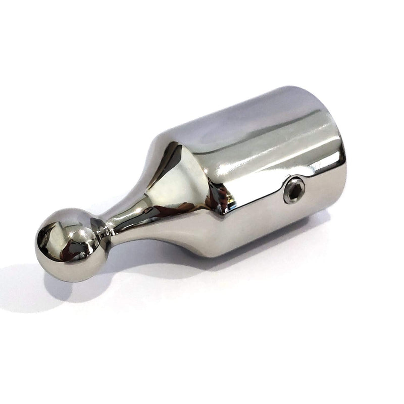 Pair of 316SS Heavy Duty Bimini Top Stainless Steel End Ball 7/8" or 1" ID Marine Bimini Ball Top Fittings Marine Hardware 7/8" ID pair