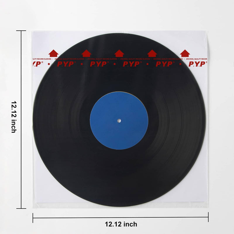 50-Pack 3-Layer Vinyl-Record Inner Sleeves - 12 inch Anti Static Rice Paper LP Sleeves for 33 RPM, Premium Master Vinyl Record Sleeves, 3 Ply LP Album Cover Protect Your LP Collection 50ct 3 Ply Inner Sleeves