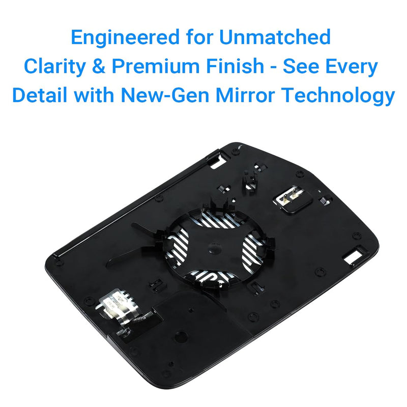 Driver Left Side Power Heated Mirror Glass for Ford F-150 2011 2012 2013 2014 - OEM Replacement for BL3Z-17K707-E Driver Side (Left)