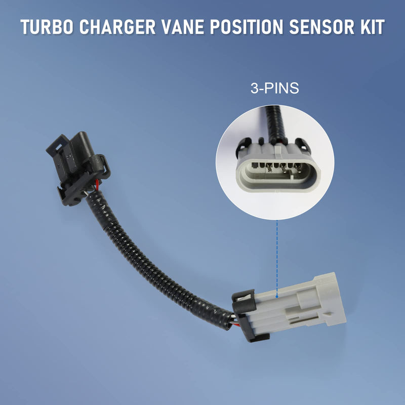 Turbo Charger Vane Position Sensor Kit Compatible with Chevy GMC Silverado Sierra 2500 3500 Duramax LLY LBZ LMM LML 6.6L Diesel 2004.5-2015 Replaces# 904-235 12643471 12635324 763527-0512